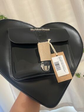 Dr. Martens Black Heart Patent Crossbody Bag / backpack